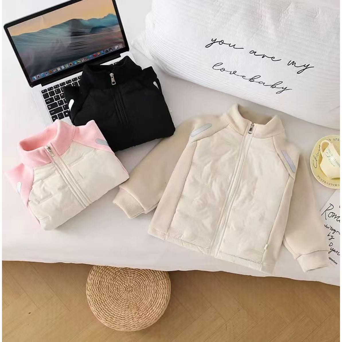 【米果妈】儿童2025冬季新款洋气拼接保暖校服神器B5243