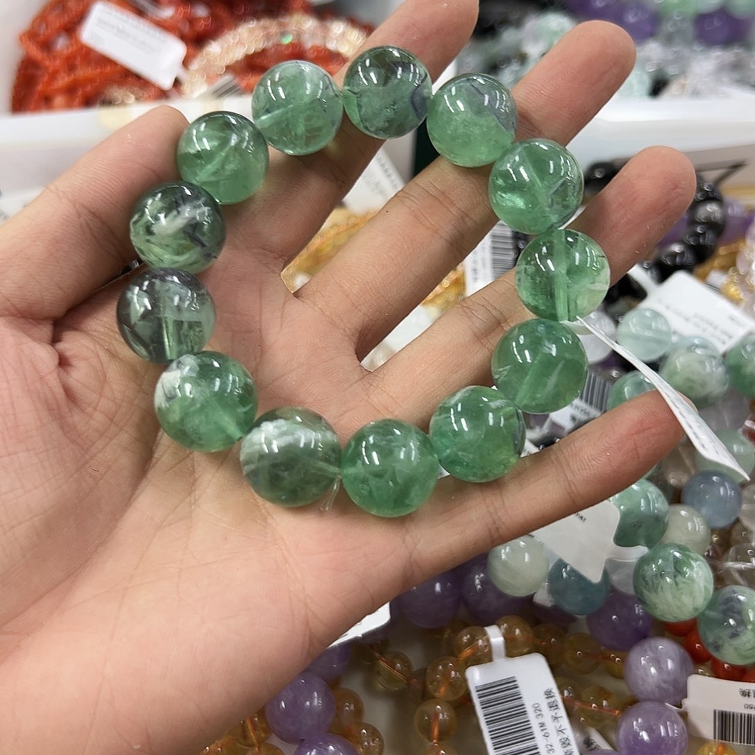 未镶嵌手链水晶羽毛萤石