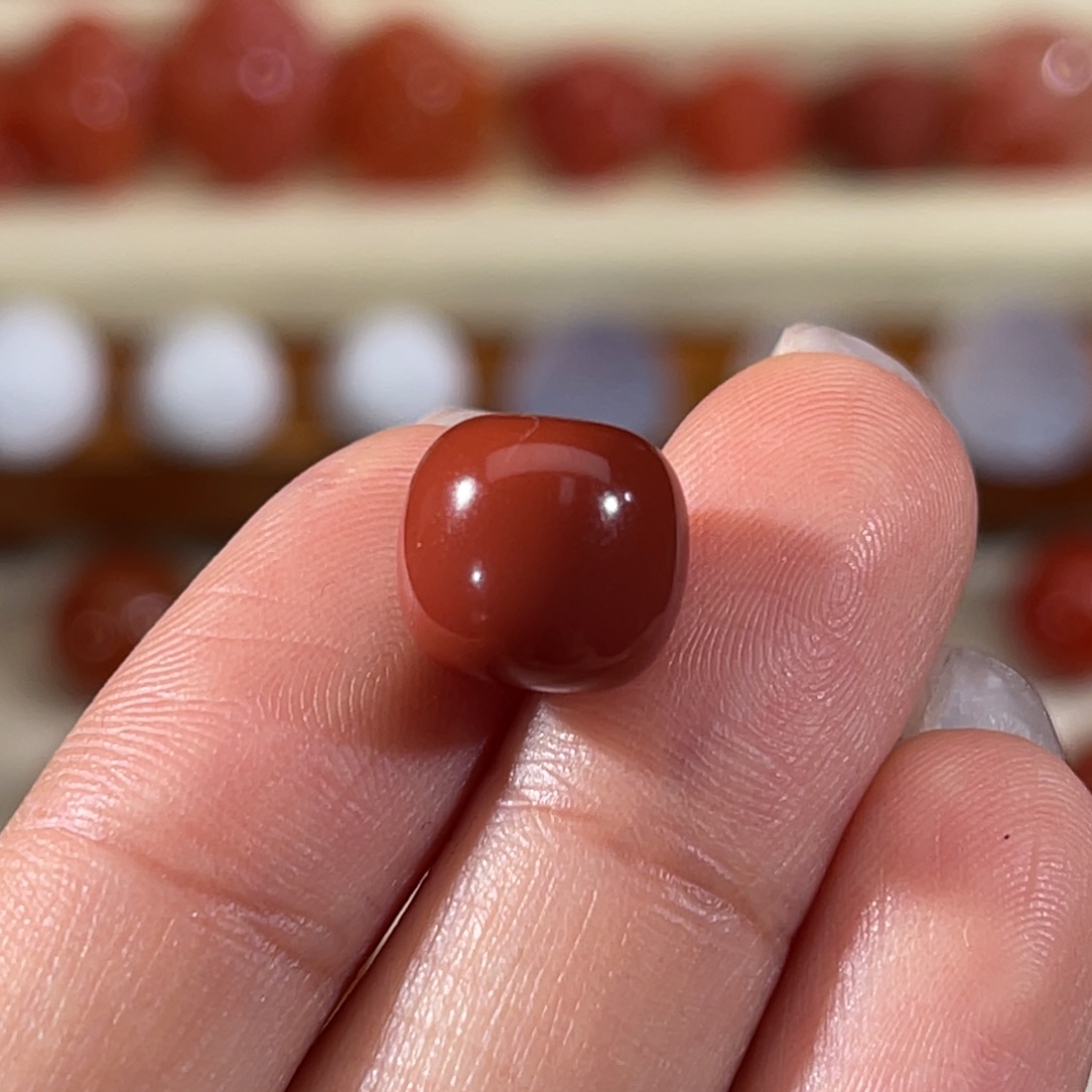 玛瑙/玉髓未镶嵌老型珠 10.5x9.8mm 不退换