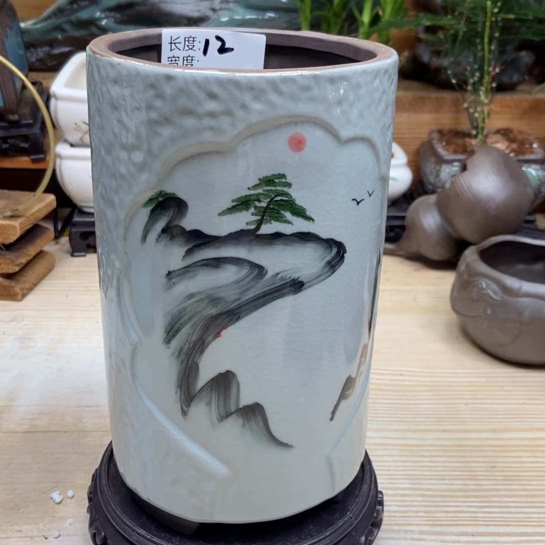 瓷片陶瓷花盆陶瓷艺术