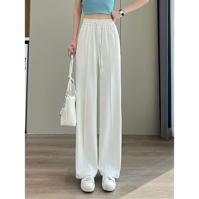 2580 阔腿裤女2025新款薄款休闲直筒夏日长裤垂感裤子