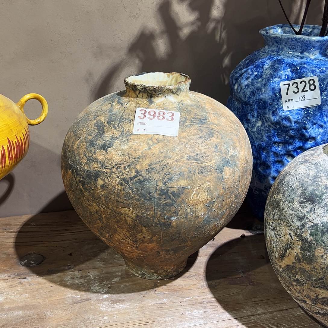 瓶3983高27口6陶瓷花瓶无孔