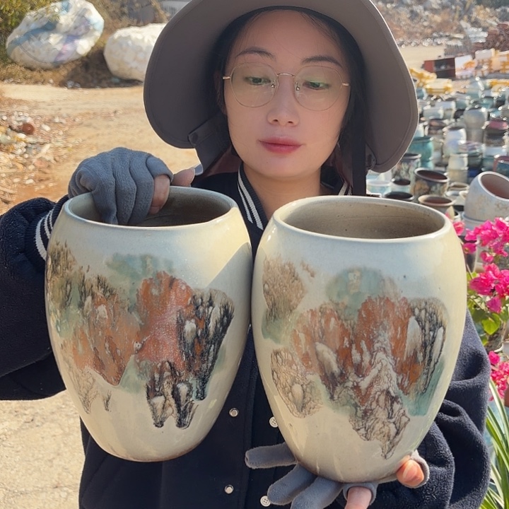 口13高21两个一组花盆