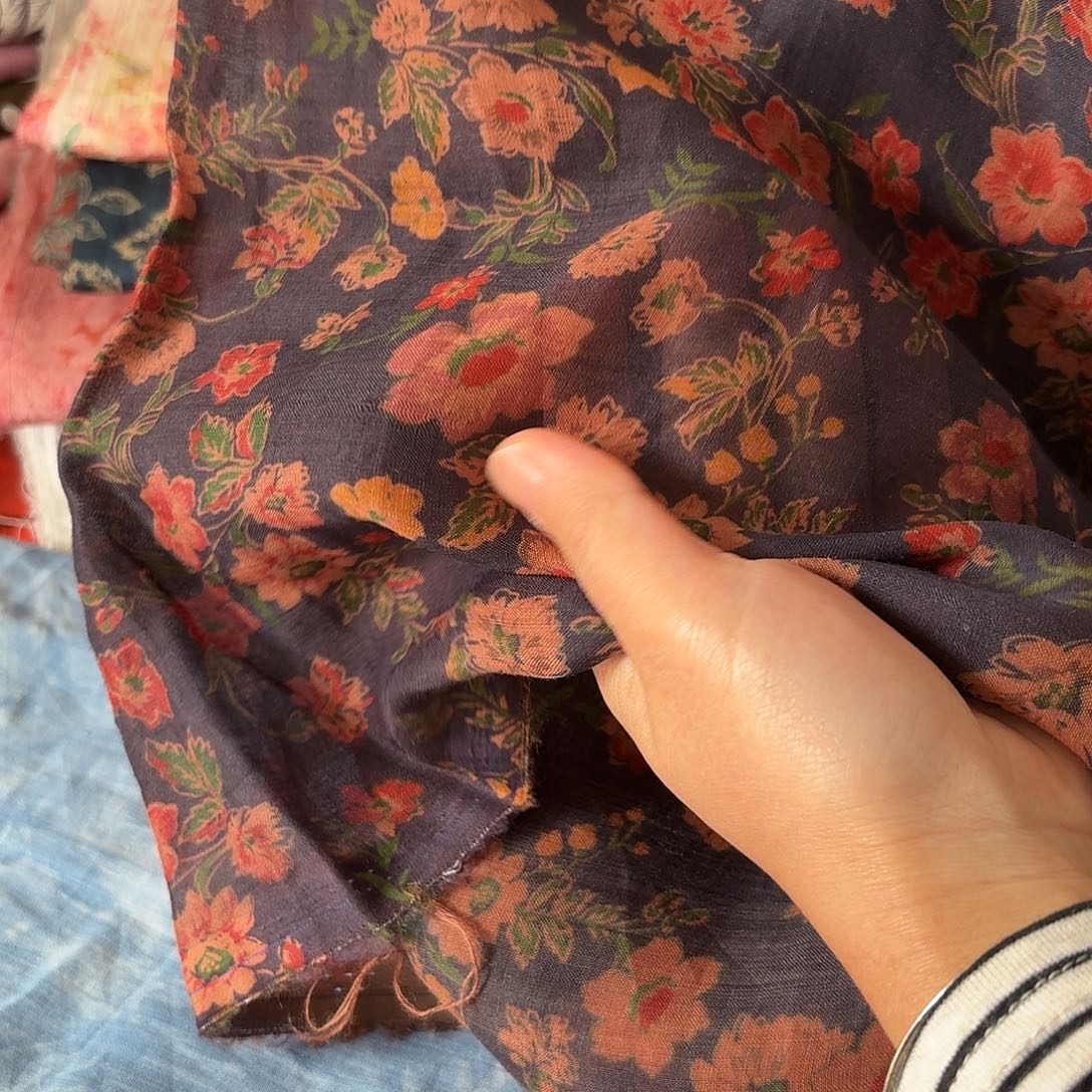 麻1米多一点 莨麻面料