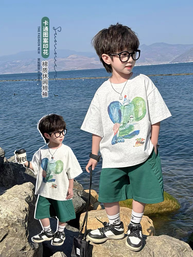 儿童短袖男童洋气休闲