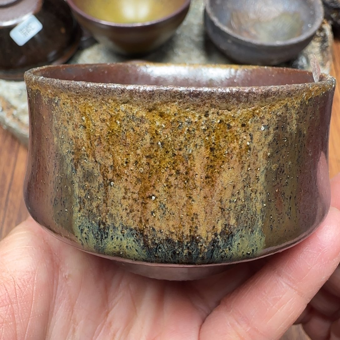 柴烧建盏茶盏茶杯85