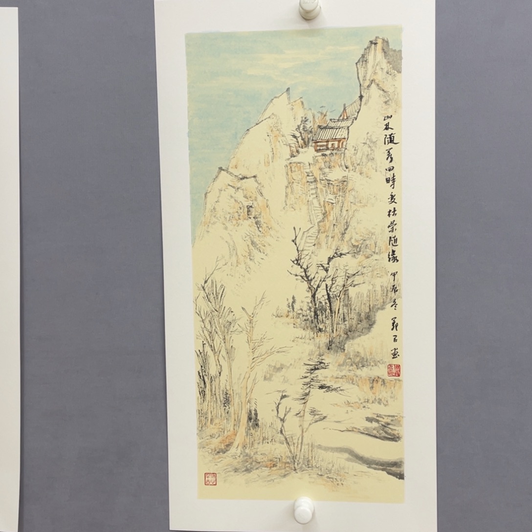 国画艺术家真人手绘