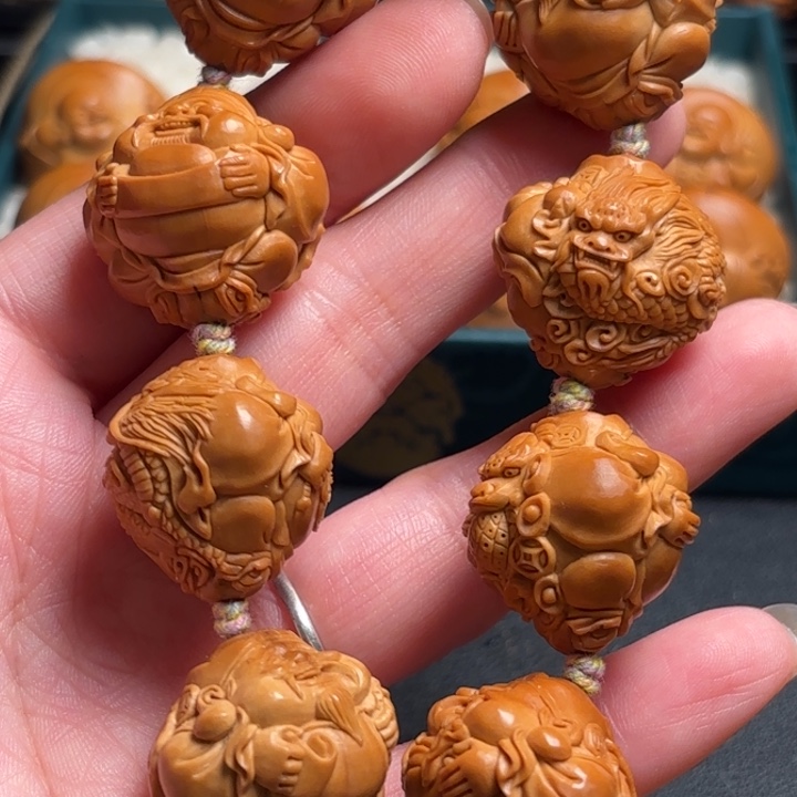 橄榄核手串/手链老*圆