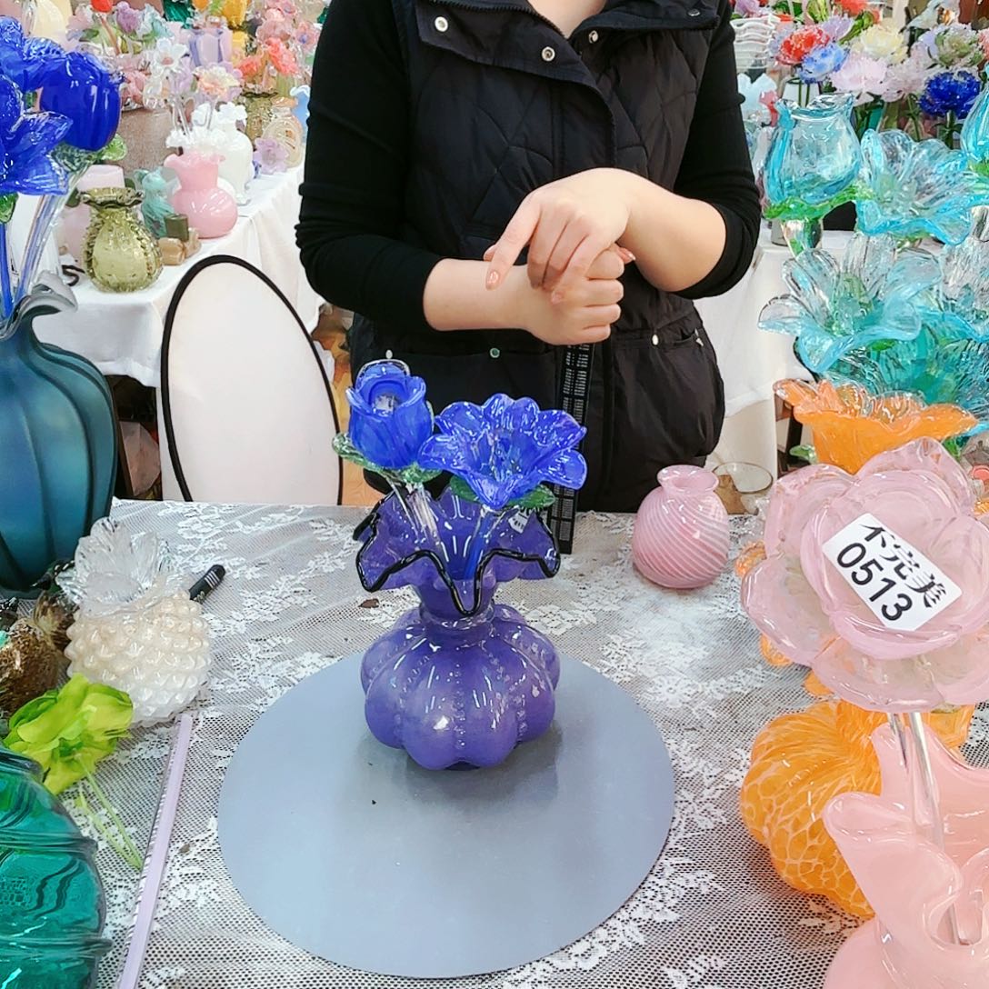 福利不退不换琉璃花瓶艺术品