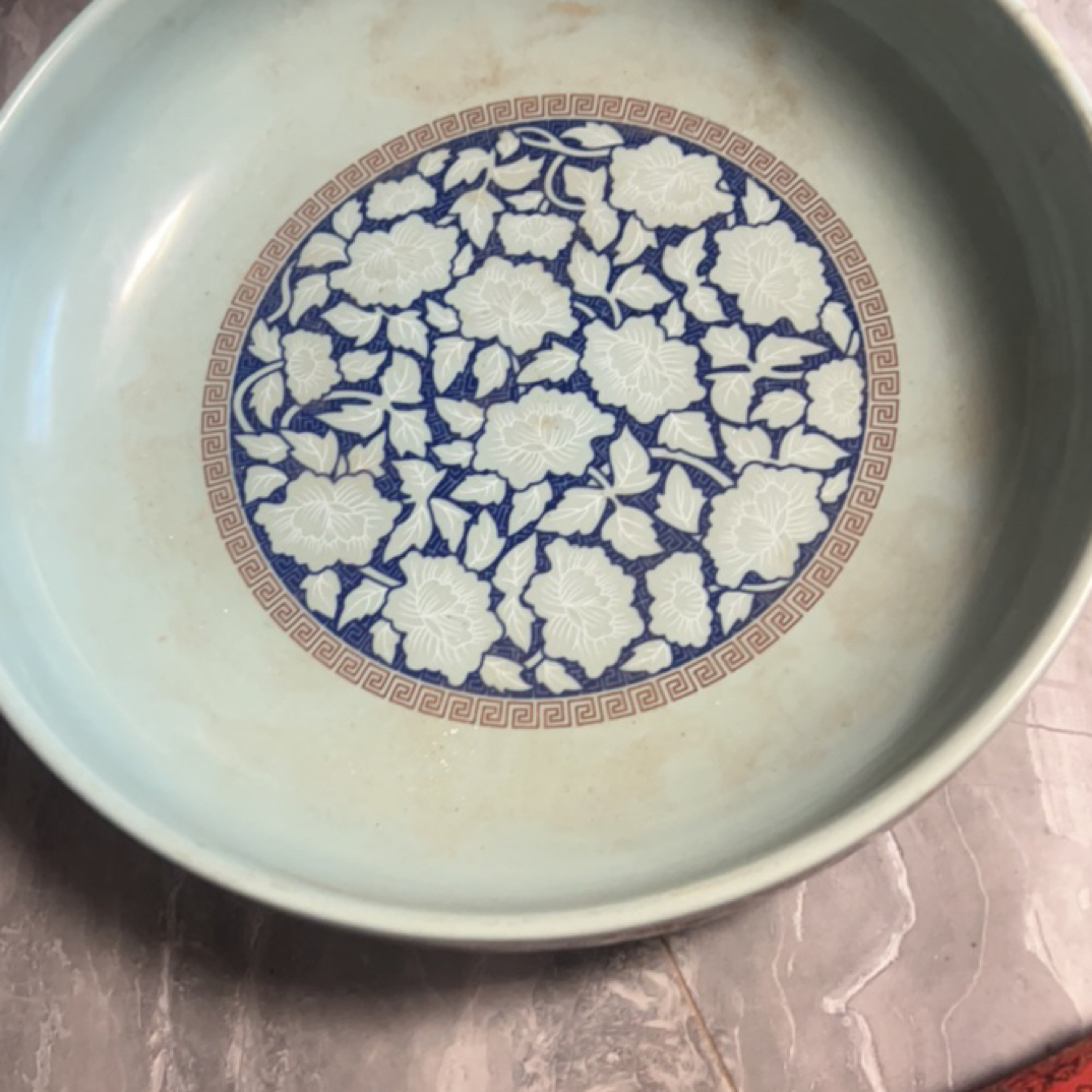 汝窑青釉开片艺术盘精致典雅独具韵味