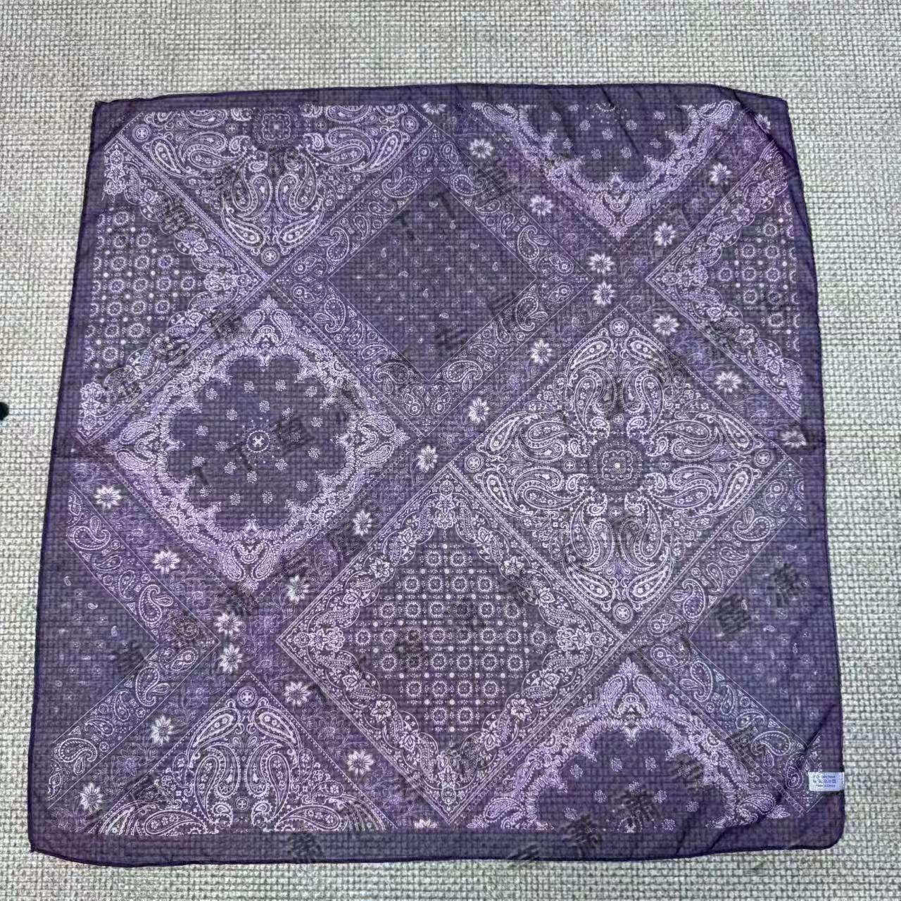 （紫韵腰果）西丽纱围巾65*65左右小方巾