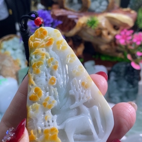 【闪购商品】颈饰未镶嵌翡翠鹿