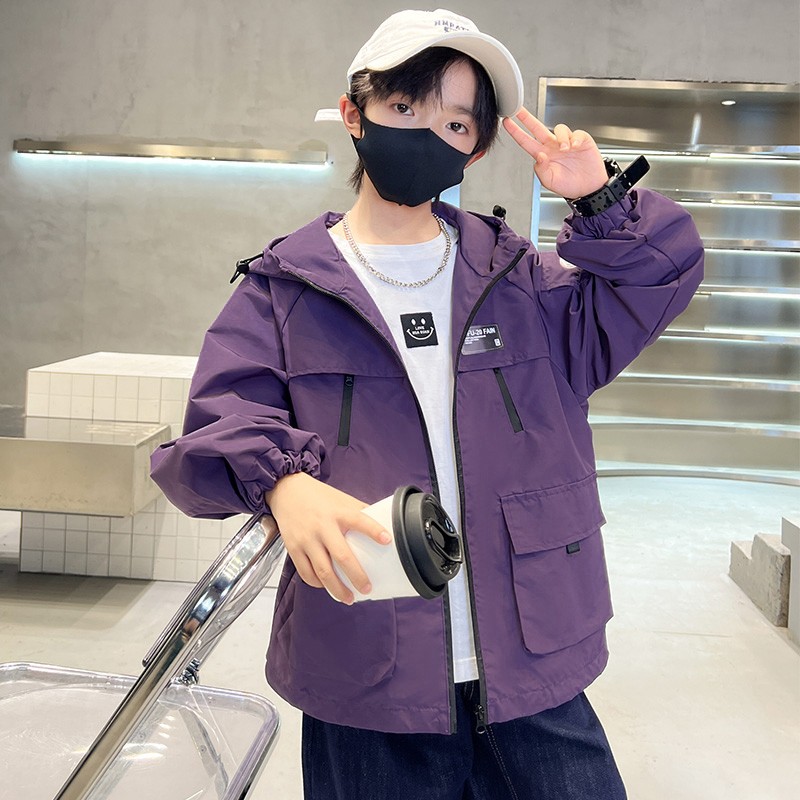 男童外套春秋款2025新款洋气中大儿童春装风衣冲锋衣秋季男童上衣