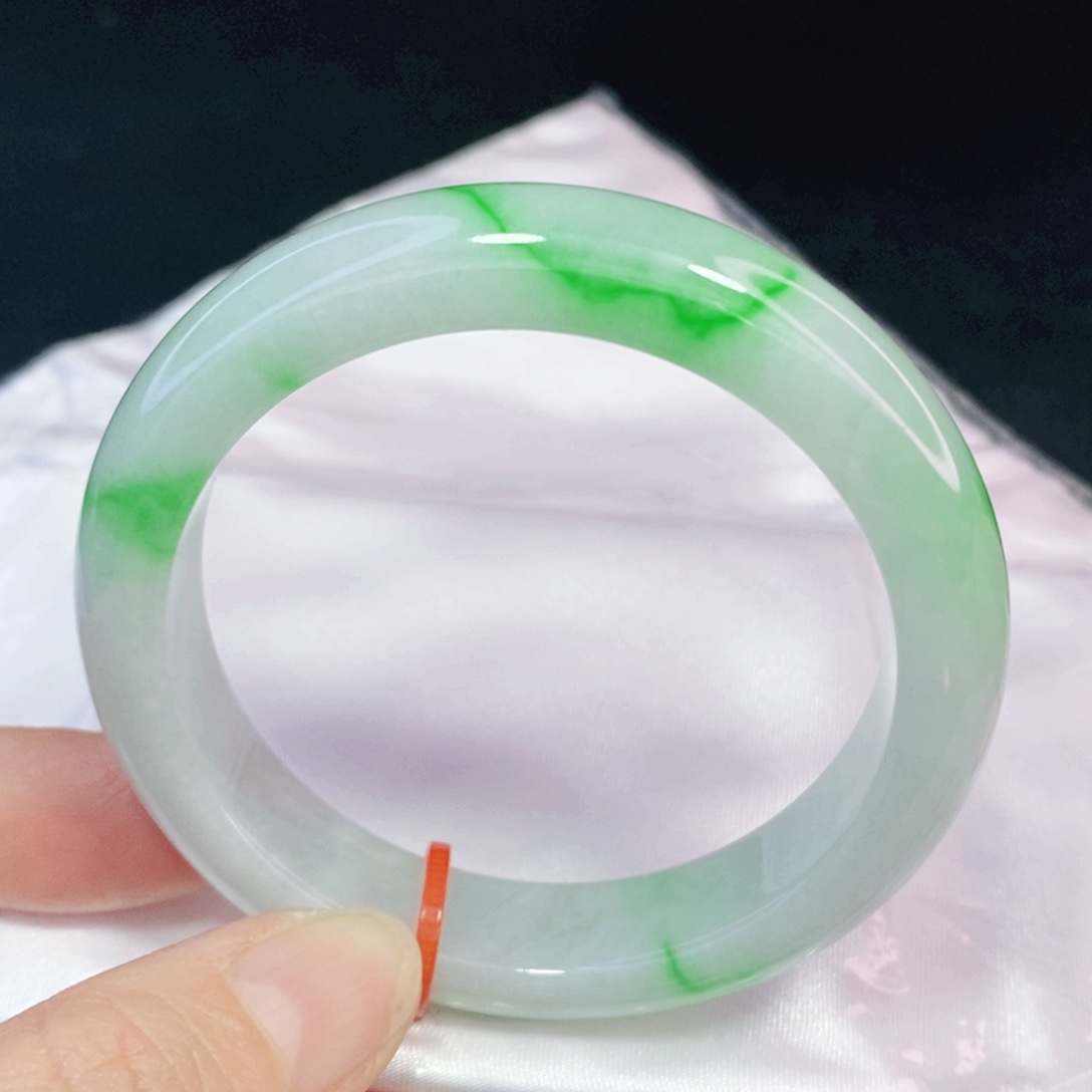 未镶嵌手镯翡翠52.8正圈