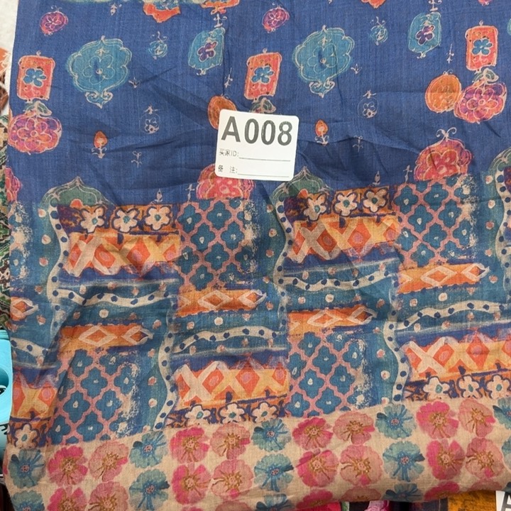 麻008蓝染纯苎麻1.5米正