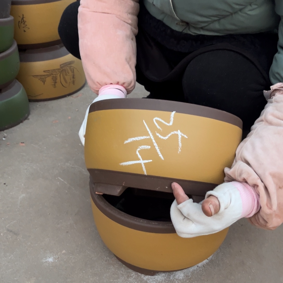 紫泥花盆紫砂花盆108