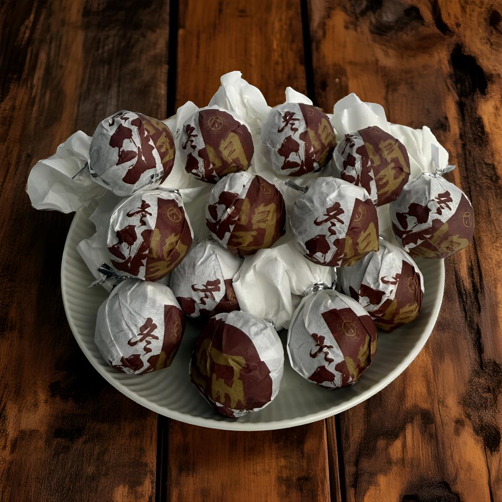 【冬润】2016年春/冬润熟茶龙珠/古树纯料/普洱茶熟茶/龙珠7克