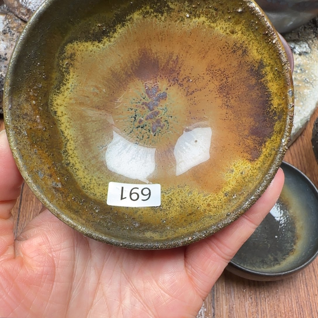 灞***壩柴烧建盏茶盏茶杯691