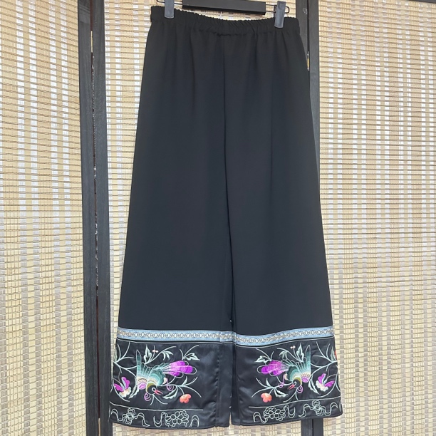 民族风苗族大花重工刺绣裤子