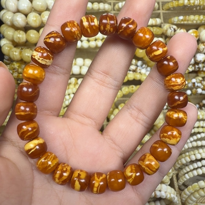 琥珀未镶嵌手绳8.5m