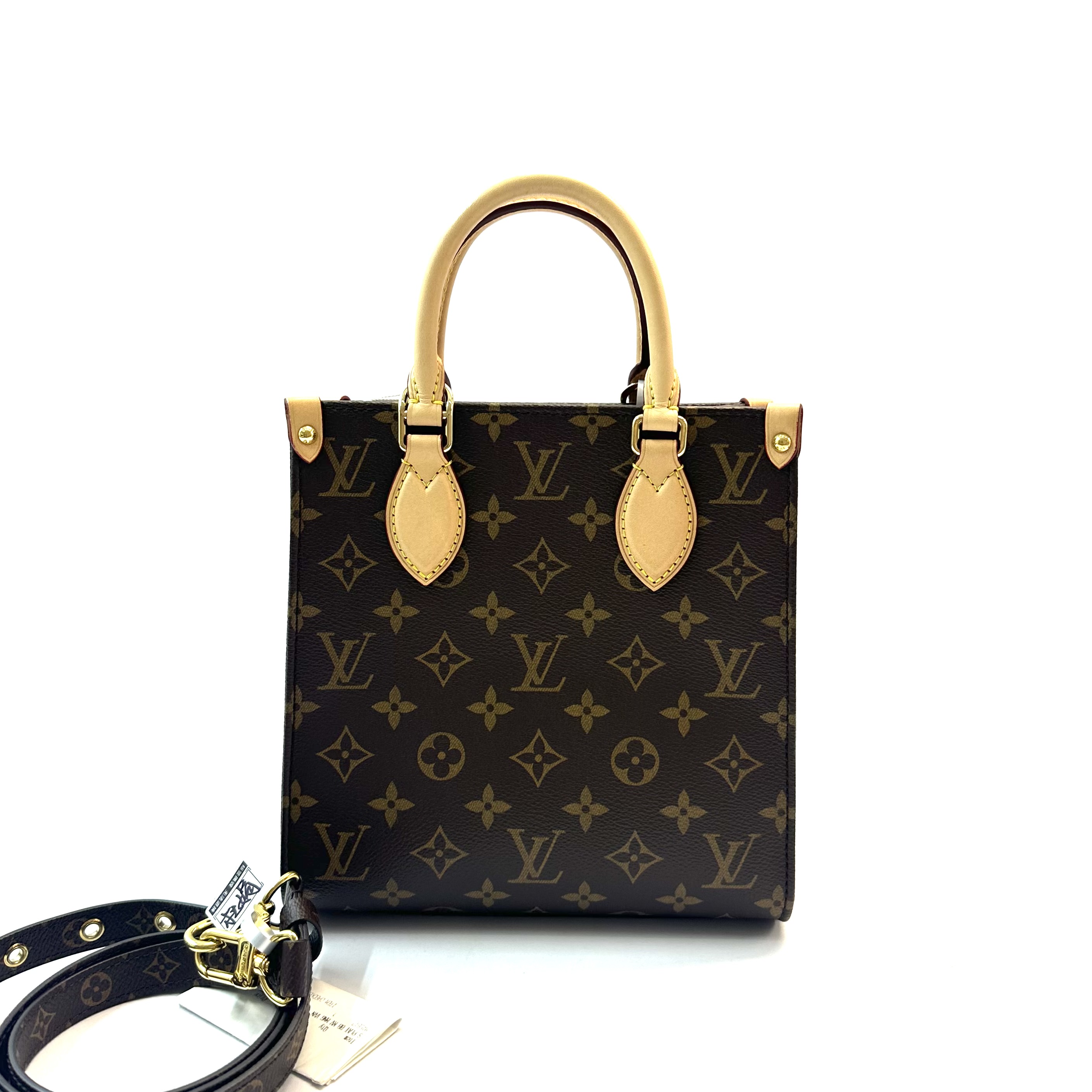 95新 LouisVuitton/路易威登 98 sac plat bb 老花琴谱包 