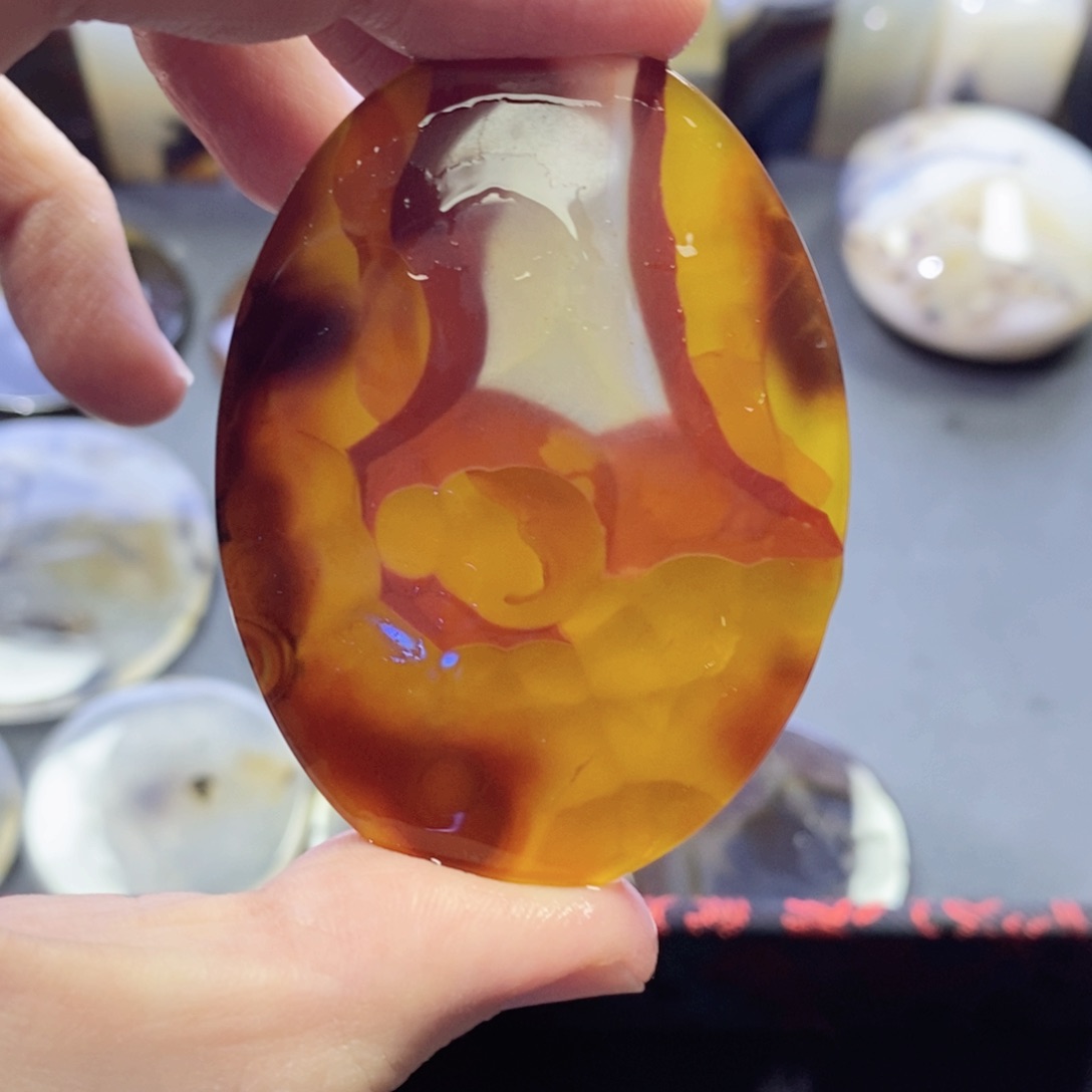 玛瑙/玉髓颈饰未镶嵌编号30瑕疵