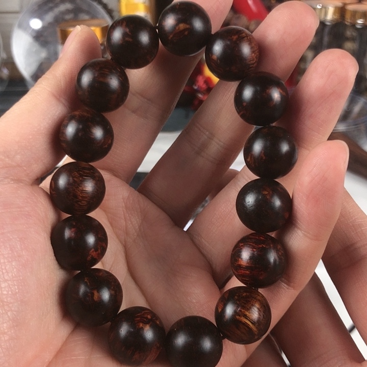 降真香手串/手链精品1.5海南红降非常漂亮