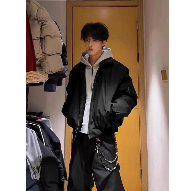 飞行员夹克外套男款春秋季翻领cleanfi美式复古短款高级感棒球服