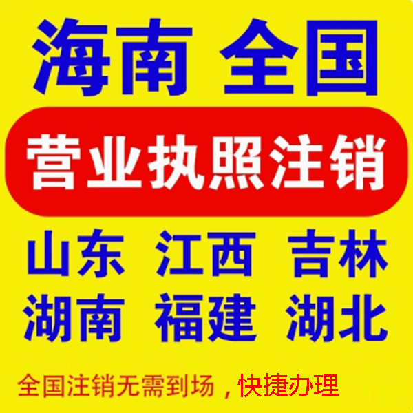 河南上海辽宁海南陕西山西个体公司电商营业执照注销