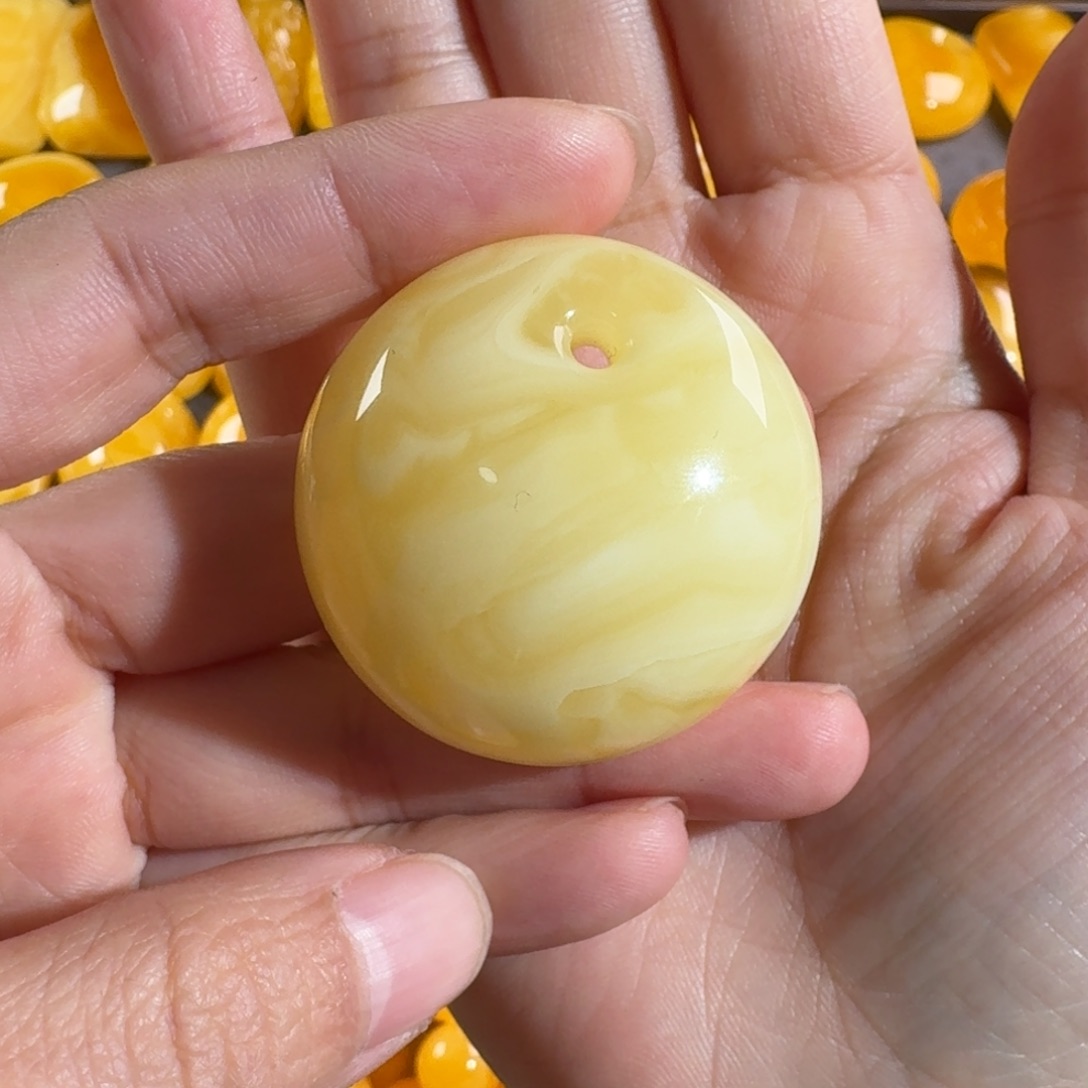 蜜蜡毛衣链未镶嵌