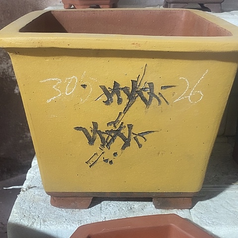 紫砂中国宜兴紫砂花，