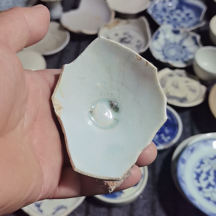 瓷片青花影青杯垫标夲