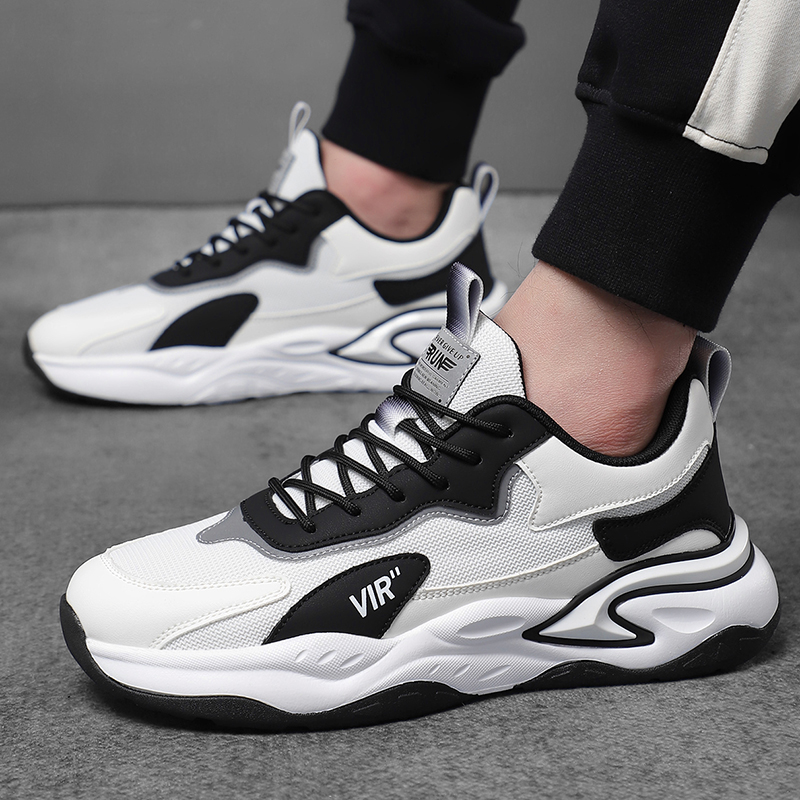 品牌正品2025男鞋新款男士休闲鞋运动鞋透气减震耐磨