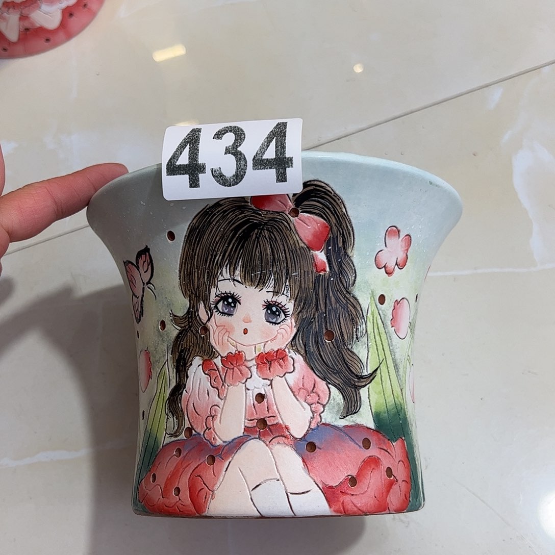 景德镇陶瓷花盆口16高13