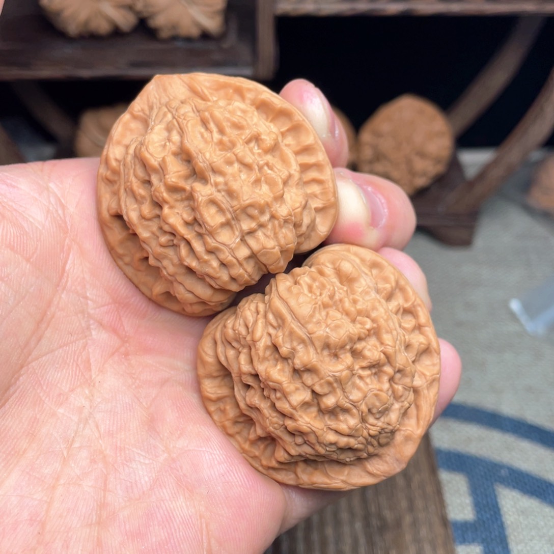 文玩核桃把件45毕业高货官帽