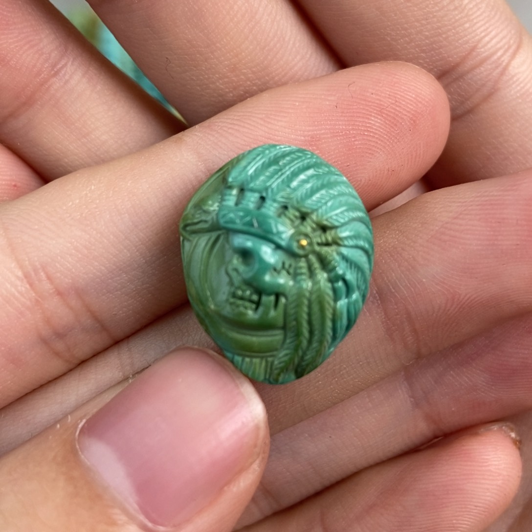 绿松石雕刻未镶嵌