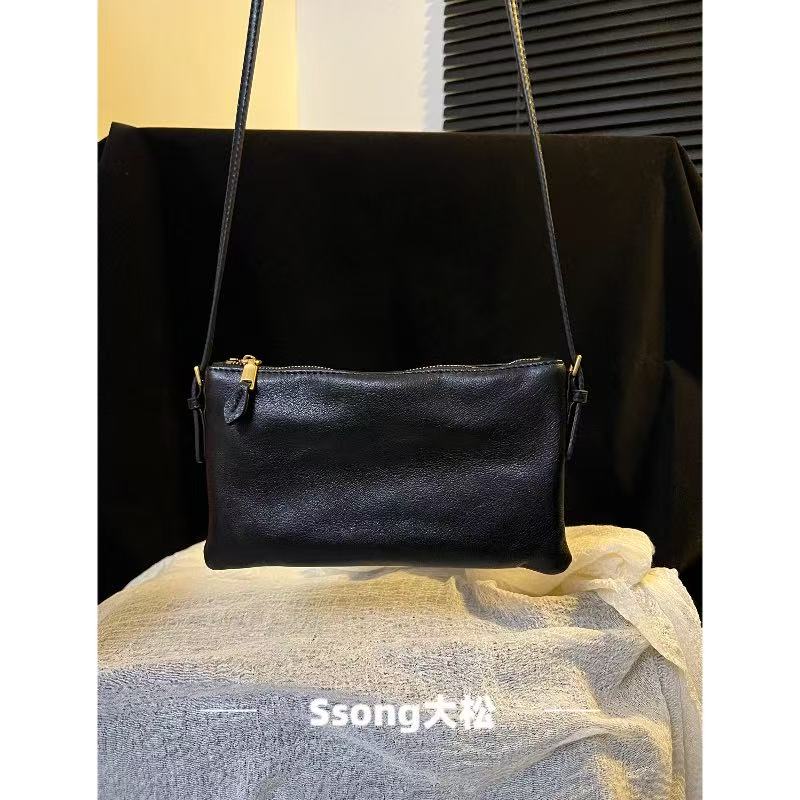 【Ssong】简约羊皮麻将包信封包单肩斜挎包