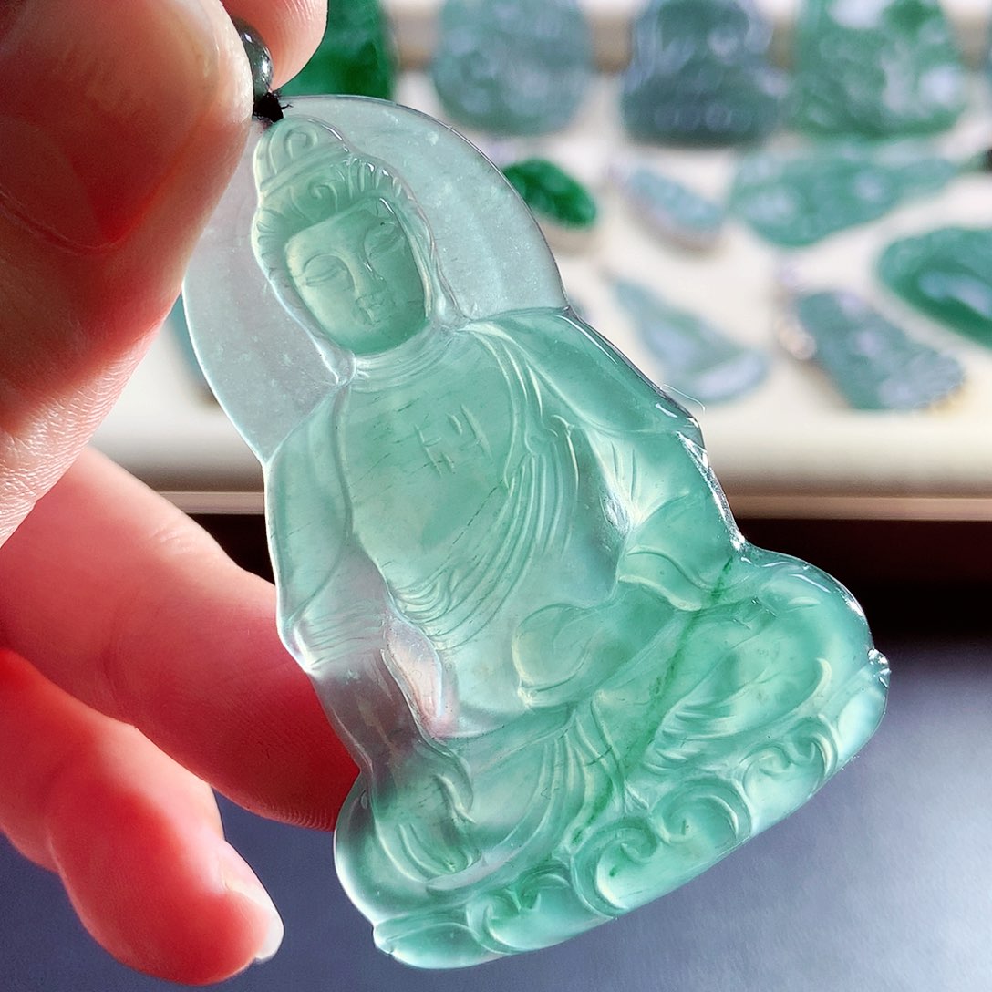 【闪购商品】翡翠未镶嵌颈饰天然