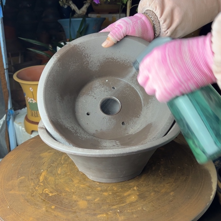 紫砂宜兴紫砂花盆斗盆27+27