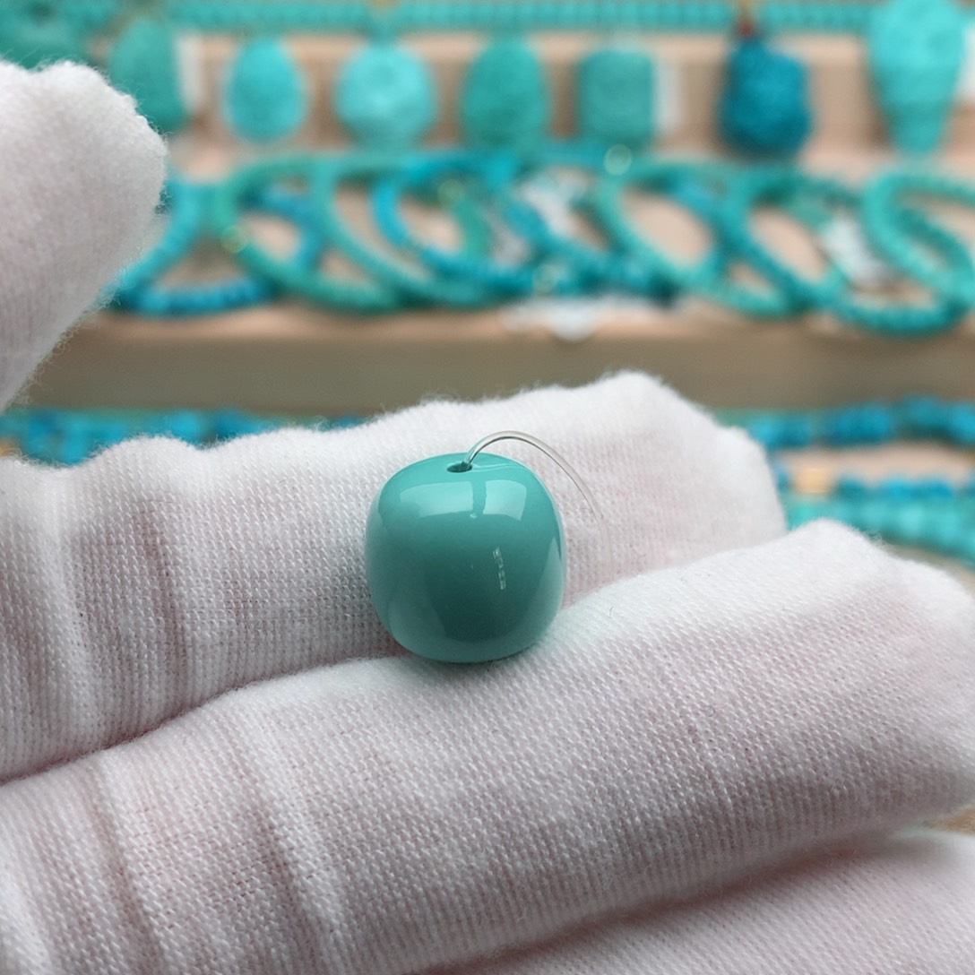 绿松石未镶嵌珠宝奇石12.5mm