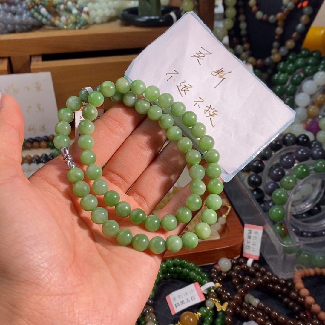 和田玉未镶嵌手链买断不退不换