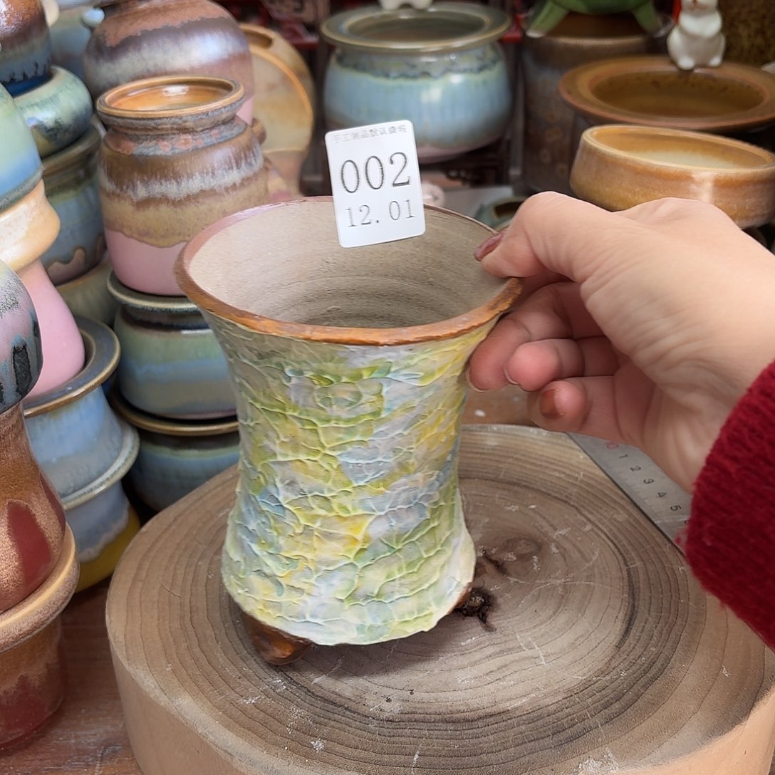 瓷片景德镇陶瓷手工制作口10高13