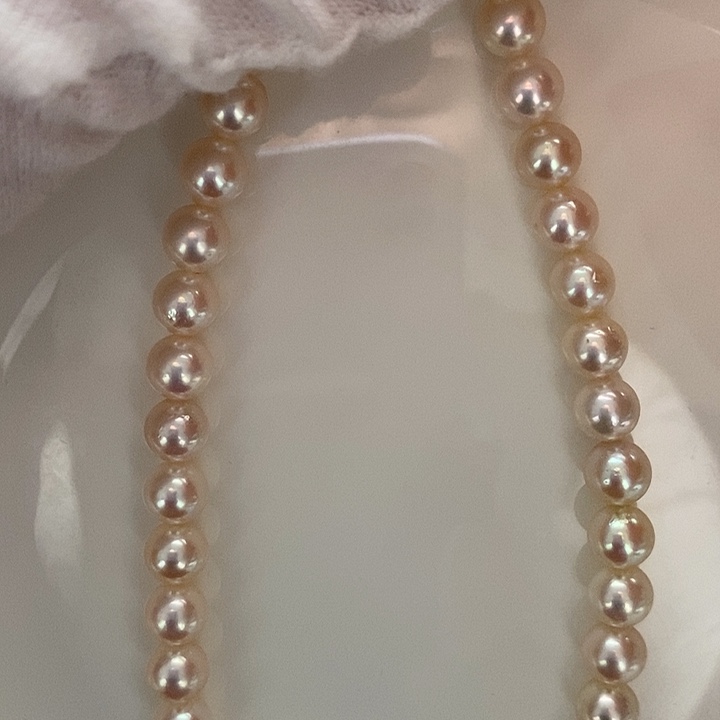 海水珍珠颈饰未镶嵌6-7海水akoya串链