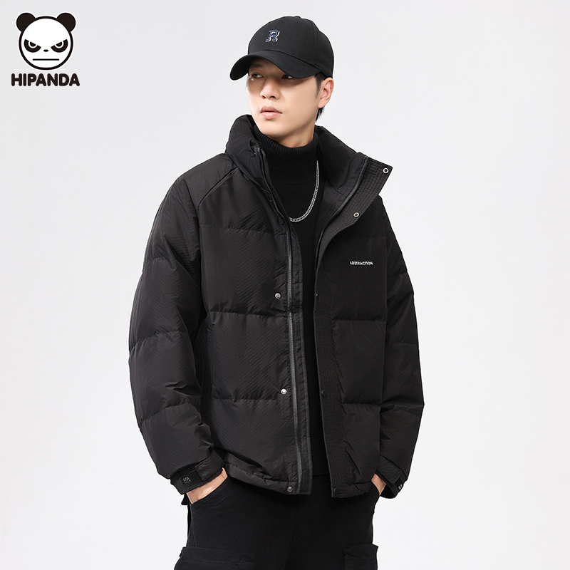 Hi Panda高级感立领羽绒服男秋冬季新款潮牌休闲厚款保暖男装外套