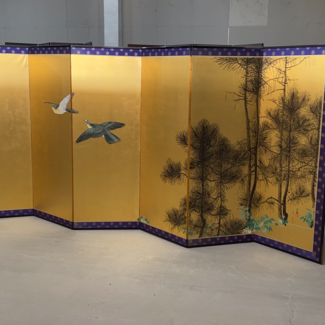 绘画屏风框画茶空间设计