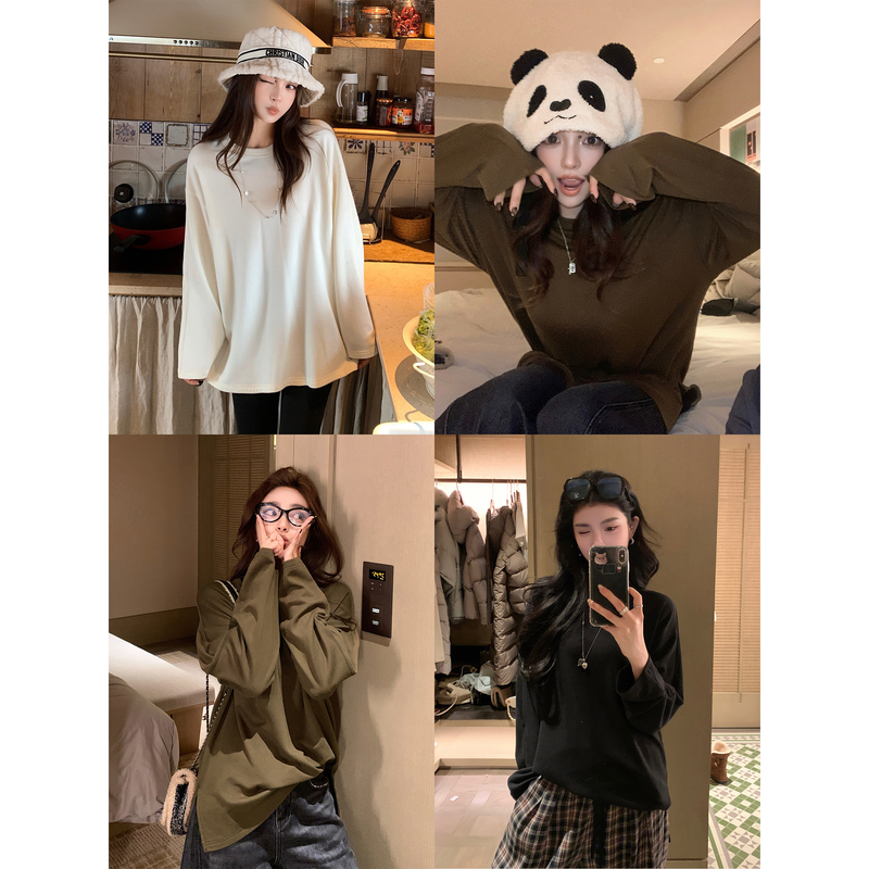 “暖绒休闲Tee”必入加绒实穿T！羊绒莫代尔莱赛尔亲肤保暖百搭T