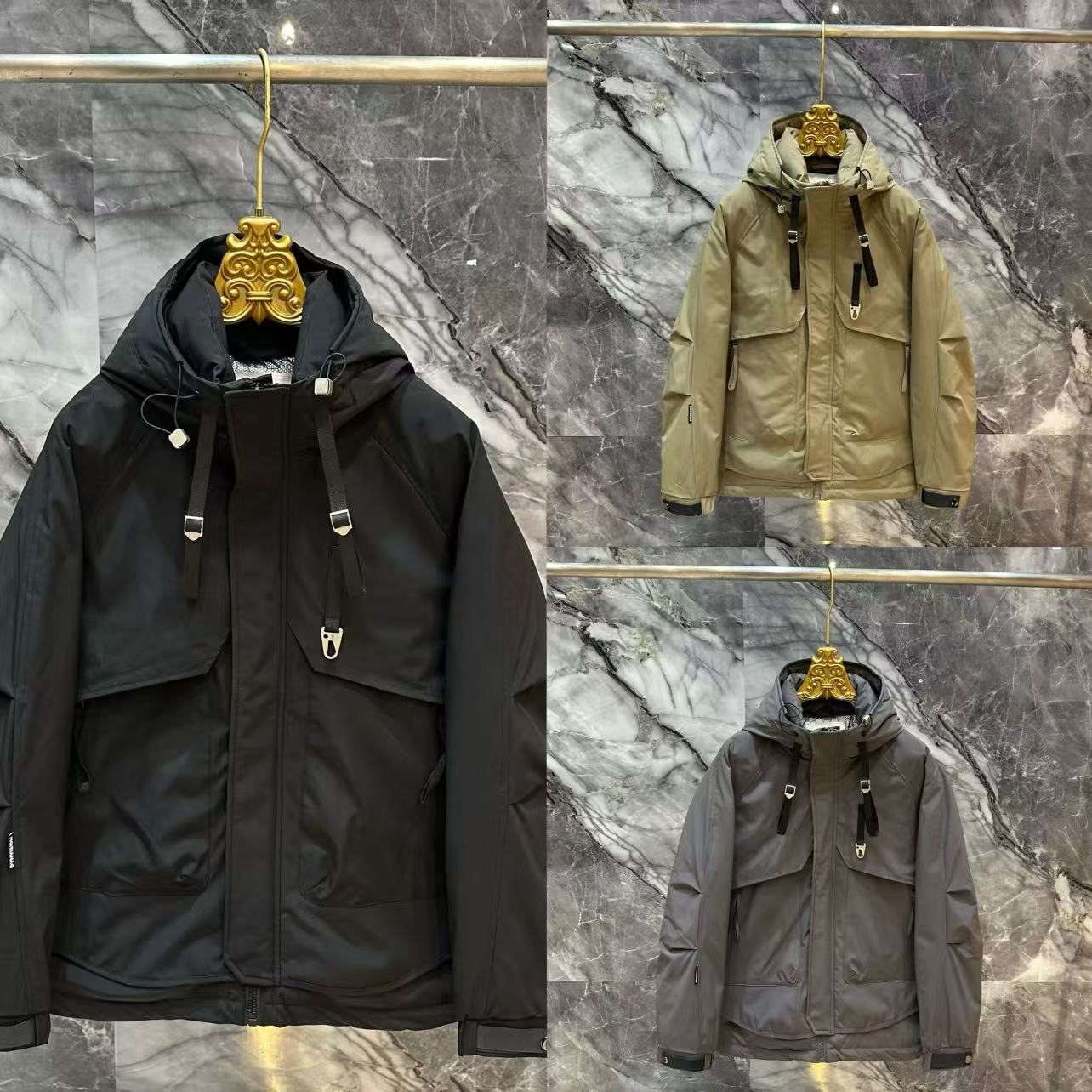 DW-【F】冬季新款爆款潮流百搭连帽保暖外套1268