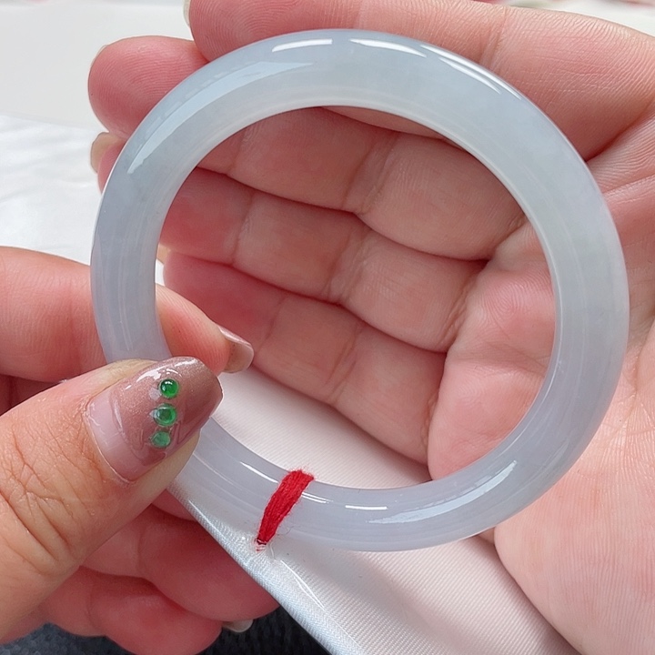 翡翠手镯未镶嵌缅甸翡翠手镯53圈