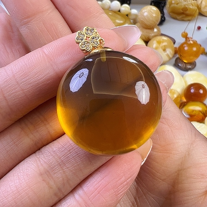 蜜蜡颈饰未镶嵌蜜蜡