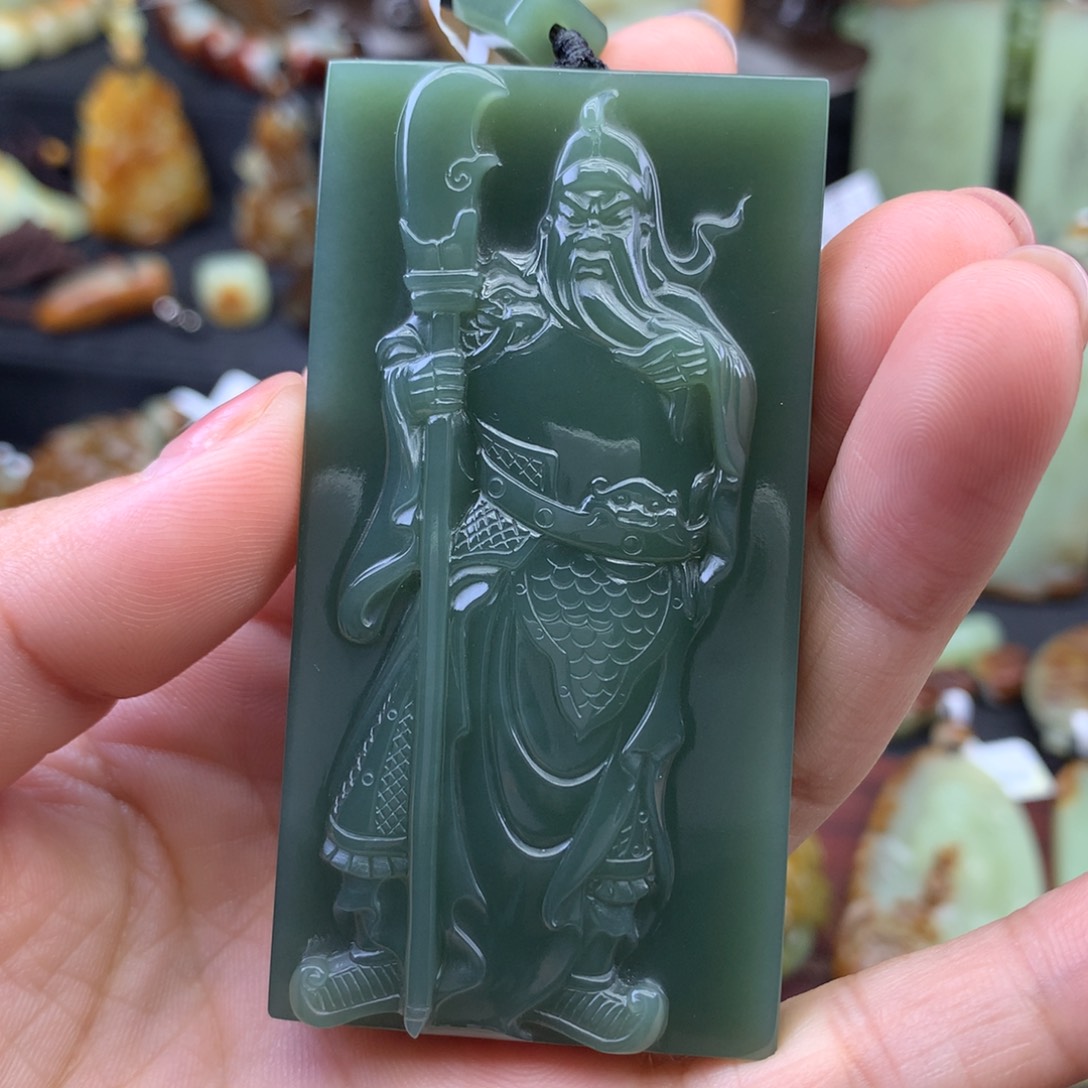 岫岩老玉（透闪石质玉）颈饰未镶嵌大***1